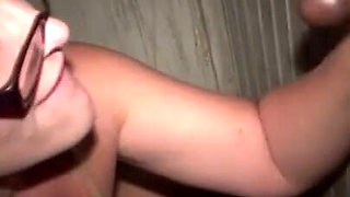 Slutwife at gloryhole