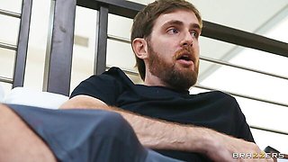 Lusty doll with round ass Myra Moans rammed by pretty large dick