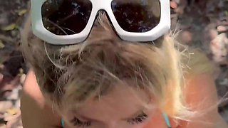 Drilled and Packed up Random Jaw-dropping Light-haired at the Beach