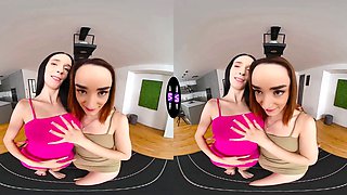 Alice zaffyre and jasmine jayne lezzie flash for her boy - teenmegaworld