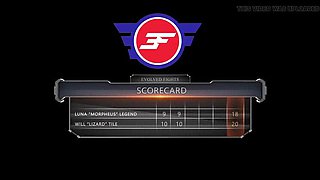 Luna Legend vs Will Tile Nude Wrestling Sex - Big Tits Blowjob & Cowgirl Fuck