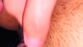 rubbing her soaked clit like her life depended on it