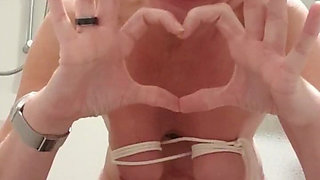 Squirting and Orgasm in Public Shower