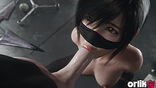 Yuffie Final Fantasy 7 - Wet Sloppy Blowjob Service only Mask Version 4K