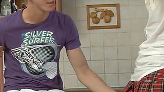 Hailey Retro Pornstar Does Anal in the Kitchen, Standing Anal and Work Tops Cum in Mouth, Russian Babe From Way Back