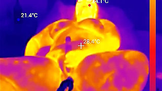 First BBC Sex Machine Fuck: Oiled up BBW Cums Hard on Your Massive Cock, 15 Min Ride and Cum Countdown, POV Thermal