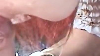 Bubble bunny Keke in a parking lot