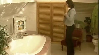 Watch This German Babe Play with Her Pussy in Bathroom