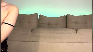 Big Anal Plug in Tight Ass. Fingering Pussy