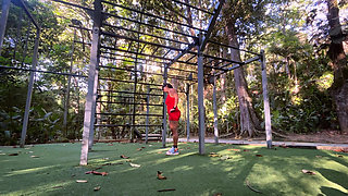 Full-body training with a predominance of pulldowns