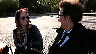 Picked up piercing babe pussbanged