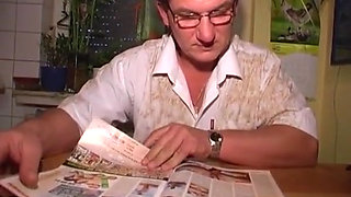 Watch This Classy German Lady in Stockings Get Her Pussy Banged