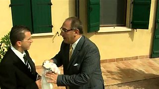 Hot anal sex hardcore enjoying by three babes outdoor