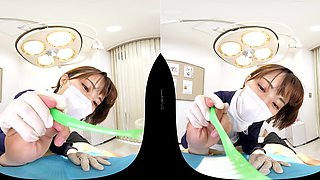 Japanese Nurse VR Short Hair With POV Heat