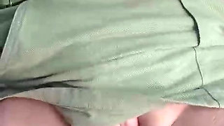 Public pussy fingering orgasm