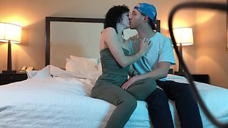 Passionate Lip Lock with Petite Inked Stunner Featuring Jake Grand & Gracie Lou