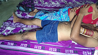 Indian Bhabhi Sex with Resting Devar After He Come Party Alone