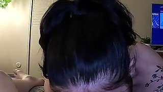 Tatted Slut Has Tight Pussy Filled