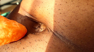 Belly Button Fruit Crushing & Wet Sensory Asmr