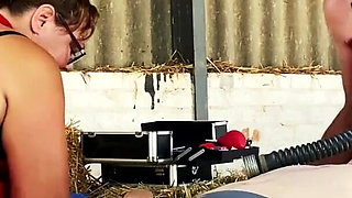 Dominatrix mistress April - just medical experiments from the milking barn