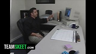 Innocent high - lonely egghead Hailey Young gets cunny drilled after helping a man friend