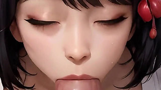 Japanese Bride Sucks Your Cock in Public Park on Wedding Day - Cherry Blossom POV 4K