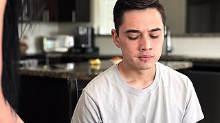 Stepmom wants to taste stepson his sperm