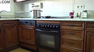 Ravishing Step-aunty Susan Allows Me to Cum in Her Hairy Indian MILF Pussy in the Kitchen