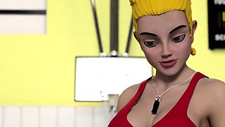 ADULT TIME - Big Titty Hentai Gym Teacher Shows The Class