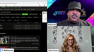 Live 50 Min Superbowl Sunday Mrflourish Podcast Stream with Co-host Taylor Vixxen