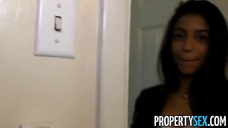 Propertysex - latina agent cheers up customer with some xxx