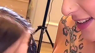 Her Best Friend Likes to Get on a Big Cock - FFM Threesome - Sexy Brunettes in Rough Sex and Extreme Blowjob in POV