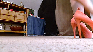 1408 Peeking up My Skirt Pantyhose and Heels From Vintage Hottie Dawnskye1962