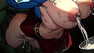 Superior Girl  Wonderful Woman Milk Each Others Natural Tits In New Spicy Toons Movie