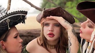 Naughty pirates pummel sailors for treasure - hot,