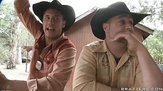 Luscious Lopez and Katja Kassin swallow cum with passion and love