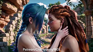 Jinx and aloy - lesbian