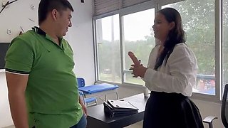 Amateur Colombian MILF Teacher Fucked Hard in Class - Creampie & Squirting POV