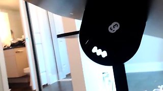 Big boobed babe masturbating