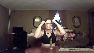 Housewife W/ Butt Plug - Fucks Her Self With Black Dildo !!!