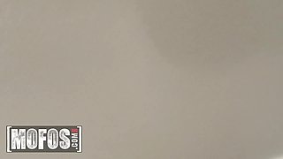 Mia Mayes Shakes Her Ass for Jessy Jones in the Kitchen While Her Boyfriend Is in the Living Room