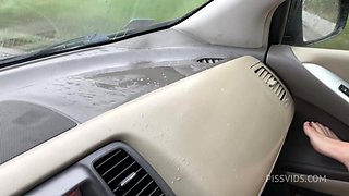 Crystal First Pee And Squirt In My Car