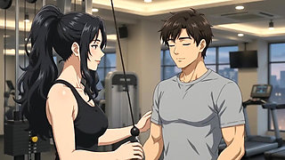 Private Trainer seduce hot boy while exercise and suck his dick