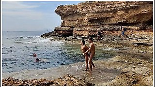 Divers Watch Us Fucking On The Beach
