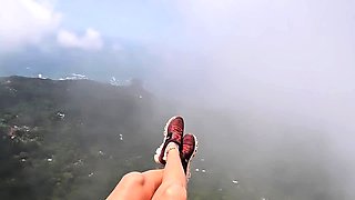 SQUIRTING while PARAGLIDING in Costa Rica