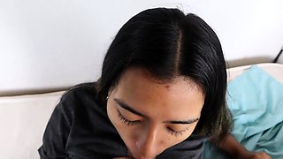 This beautiful Latina has sex with her neighbor