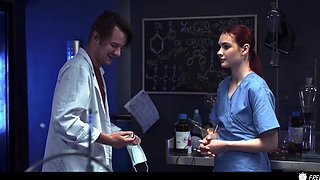 18 Yo Teen Matty Mila Perez Pranked by Her Boss - Coworker Babe Frozen In Time