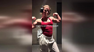 super skinny 18yo Lena Mouse fucked by 3 very huge cocks