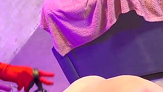 French Pegging - Caged Sub Gets His Ass Destroyed by His Mistress Strapon - BDSM