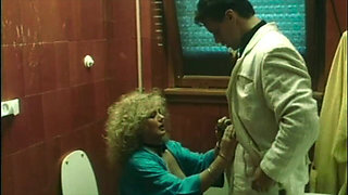 Marina Lotar Gets Pounded in the Bathroom by Rocco Siffredi, with a Final Money Shot to the Face.